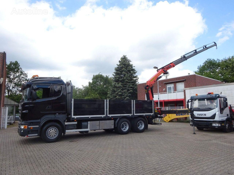 Scania R620 V8 6x2 Flatbed + Palfinger Crane PK 22002 EH - 栏板式/ 平板卡车, 起重车:图4 Scania R620 V8 6x2 Flatbed + Palfinger Crane PK 22002 EH - 栏板式/ 平板卡车, 起重车:图4
