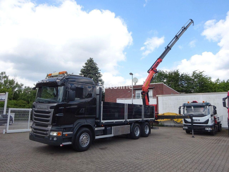 Scania R620 V8 - Flatbed+crane - 栏板式/ 平板卡车, 起重车:图4 Scania R620 V8 - Flatbed+crane - 栏板式/ 平板卡车, 起重车:图4