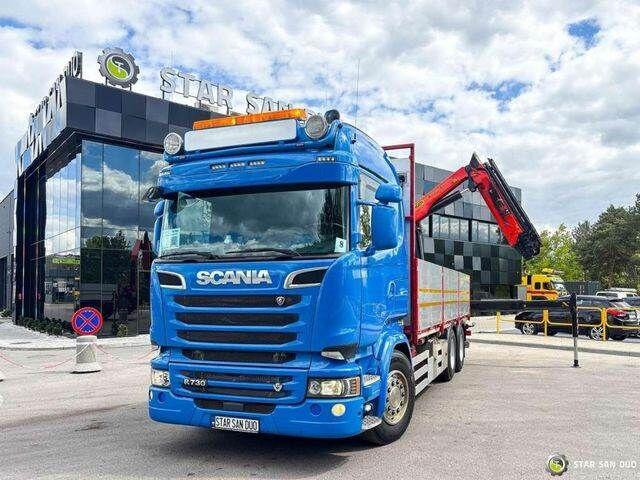 Scania R730 - 栏板式/ 平板卡车, 起重车:图2 Scania R730 - 栏板式/ 平板卡车, 起重车:图2
