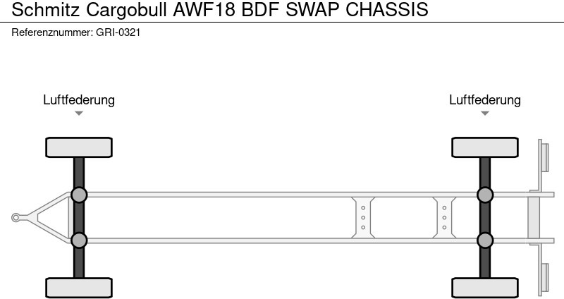 集装箱运输车/ 可拆卸车身的拖车 Schmitz Cargobull AWF18 BDF SWAP CHASSIS：图13