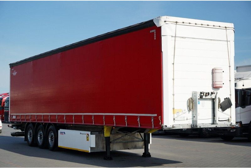 Schmitz Cargobull FIRANKA / STANDARD / 2x OŚ PODNOSZONA / WINDA / KOSZ NA PALETY / - 侧帘半拖车:图1 Schmitz Cargobull FIRANKA / STANDARD / 2x OŚ PODNOSZONA / WINDA / KOSZ NA PALETY / - 侧帘半拖车:图1
