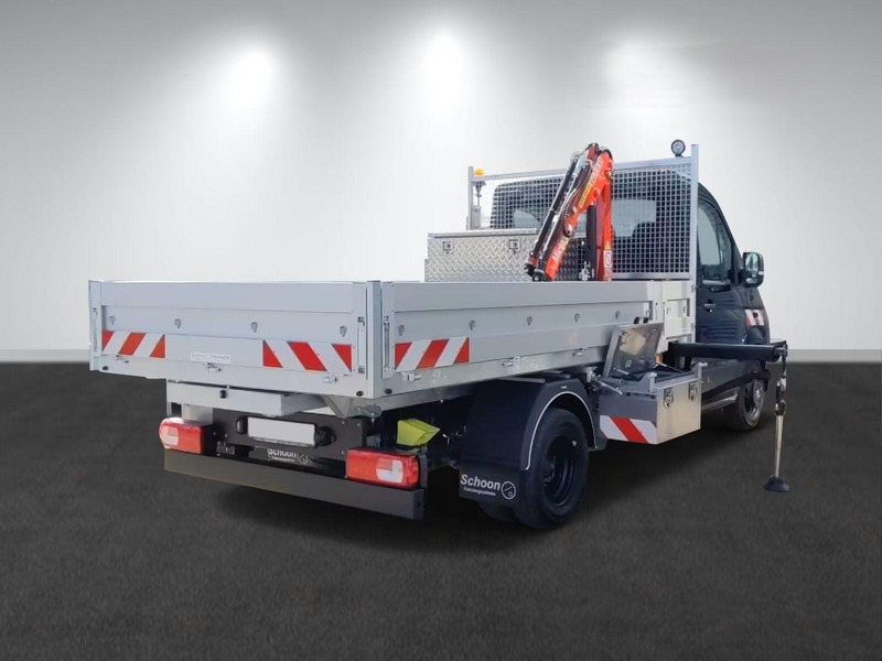 Volkswagen Crafter 50 - Flatbed truck + crane - 栏板式/ 平板卡车, 起重车:图2 Volkswagen Crafter 50 - Flatbed truck + crane - 栏板式/ 平板卡车, 起重车:图2