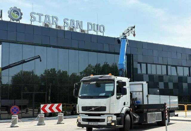 Volvo FE 240 4x2 HMF 1560 K3 HDS Rotator Crane Kran - 栏板式/ 平板卡车, 起重车:图3 Volvo FE 240 4x2 HMF 1560 K3 HDS Rotator Crane Kran - 栏板式/ 平板卡车, 起重车:图3