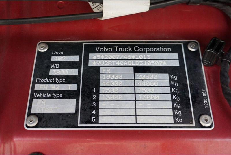 牵引车 Volvo FH / 500 / EURO 6 / ACC / I -COOL / GLOBETROTTER：图11