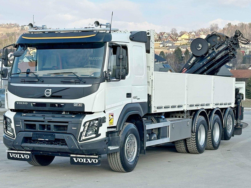 Volvo FMX 460 HIAB X - HIPRO 302 EP - 5 + FUNK/ 8x4 - 栏板式/ 平板卡车, 起重车:图4 Volvo FMX 460 HIAB X - HIPRO 302 EP - 5 + FUNK/ 8x4 - 栏板式/ 平板卡车, 起重车:图4