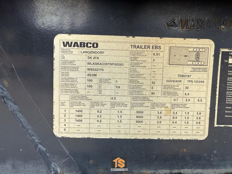 Langendorf SK27A KIPPER STEEL/ALU 28m3 - BELGIUM TRAILER - ALU FELGEN - DRUM BRAKES - 翻斗半拖车:图4 Langendorf SK27A KIPPER STEEL/ALU 28m3 - BELGIUM TRAILER - ALU FELGEN - DRUM BRAKES - 翻斗半拖车:图4