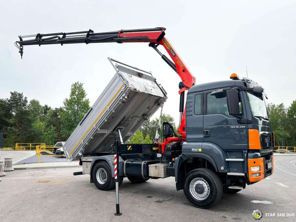 MAN  TGS 18.480  PALFINGER PK 16502 HDS Crane,Kipper - 起重车:图3 MAN  TGS 18.480  PALFINGER PK 16502 HDS Crane,Kipper - 起重车:图3