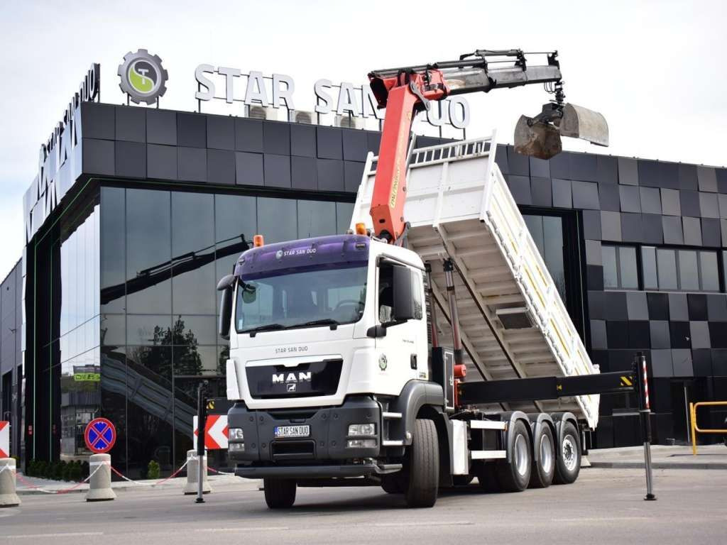 MAN TGS 35.400 8X4 PALFINGER PK 33002 CRANE KIPPER - 起重车, 翻斗车:图2 MAN TGS 35.400 8X4 PALFINGER PK 33002 CRANE KIPPER - 起重车, 翻斗车:图2