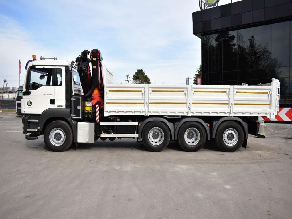 翻斗车 MAN  TGS 35.400 8X4 PALFINGER PK 33002 CRANE KIPPER：图11