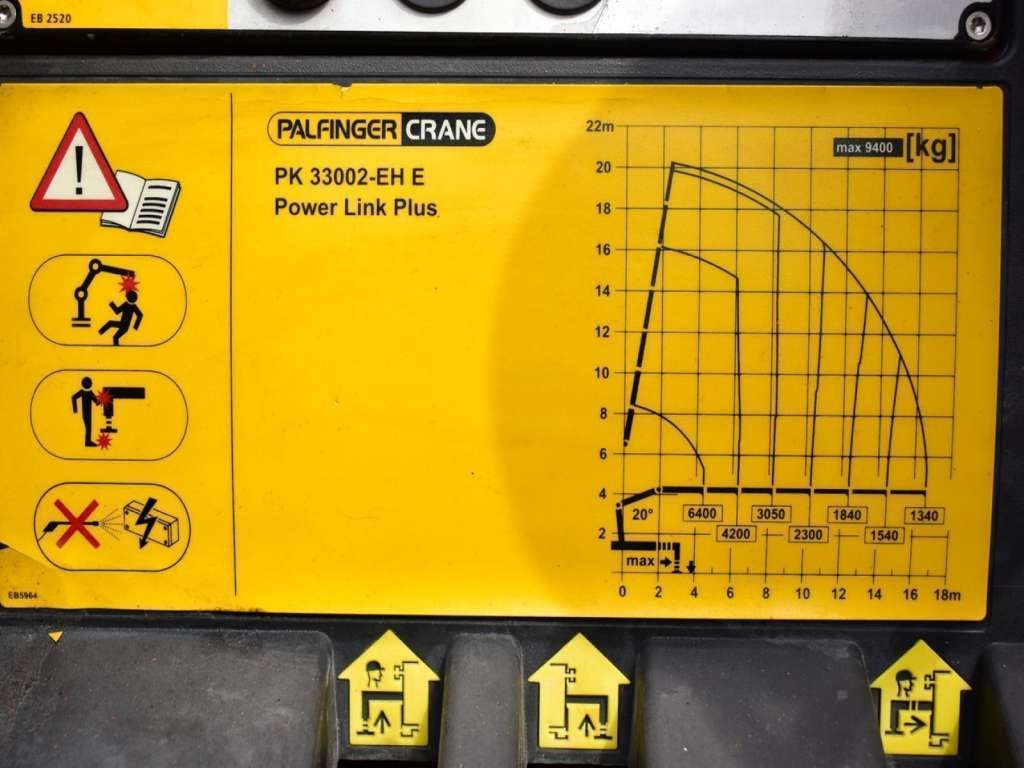 翻斗车 MAN  TGS 35.400 8X4 PALFINGER PK 33002 CRANE KIPPER：图27