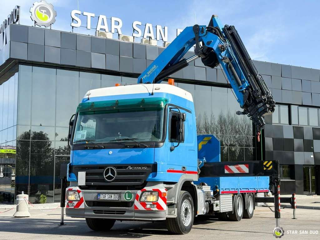 Mercedes-Benz ACTROS 2646L 6x4 PALFINGER 36002 Euro 5 Winch - 起重车:图1 Mercedes-Benz ACTROS 2646L 6x4 PALFINGER 36002 Euro 5 Winch - 起重车:图1
