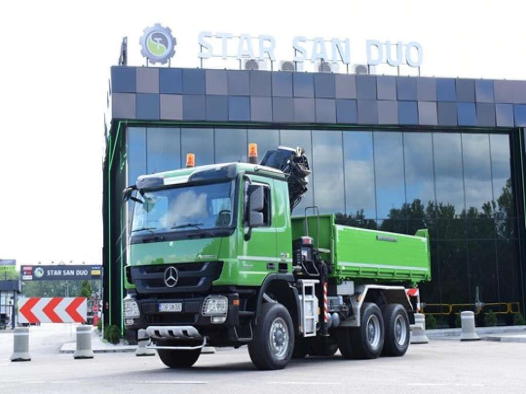 Mercedes-Benz ACTROS 3346 6x6 HIAB 244EP-4 Crane Kipper - 翻斗车:图3 Mercedes-Benz ACTROS 3346 6x6 HIAB 244EP-4 Crane Kipper - 翻斗车:图3