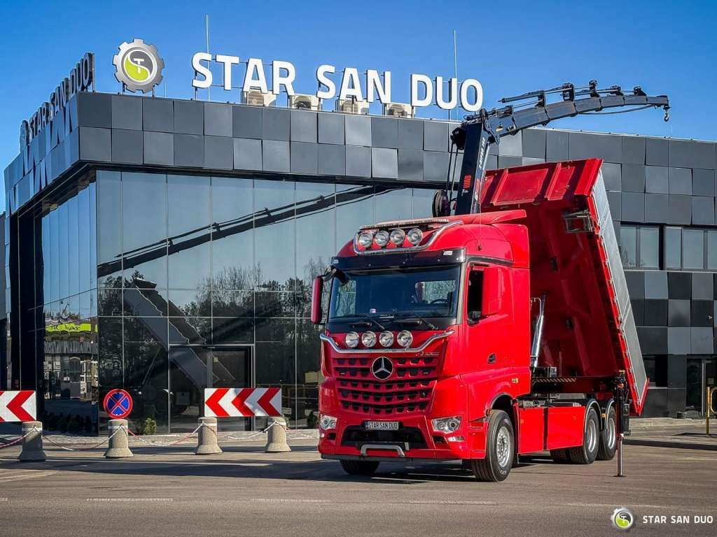 Mercedes-Benz AROCS 3358L 6x4 HIAB 192X-HIPRO E-6 Crane Kippe - 起重车:图1 Mercedes-Benz AROCS 3358L 6x4 HIAB 192X-HIPRO E-6 Crane Kippe - 起重车:图1