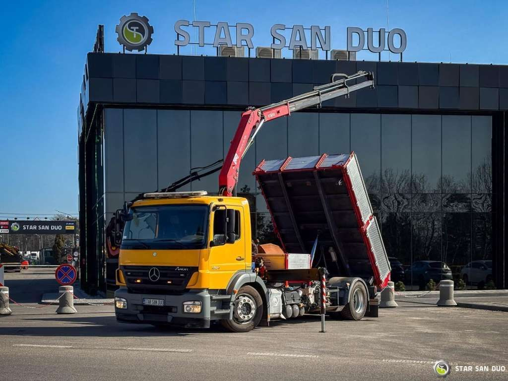 Mercedes-Benz AXOR 1824 4x2 HMF 975 HDS Crane Rotator Kipper - 起重车:图1 Mercedes-Benz AXOR 1824 4x2 HMF 975 HDS Crane Rotator Kipper - 起重车:图1
