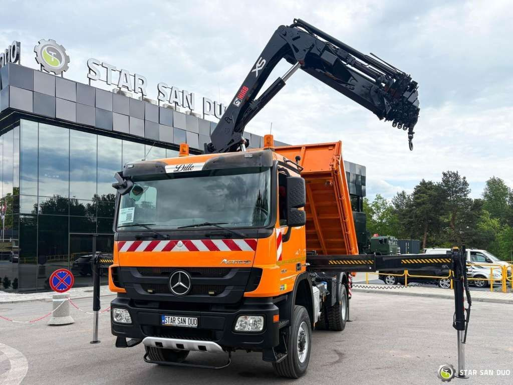 Mercedes-Benz Actros 1841 AK 4x4 Hiab 288E-7 Crane Kipper - 起重车:图4 Mercedes-Benz Actros 1841 AK 4x4 Hiab 288E-7 Crane Kipper - 起重车:图4