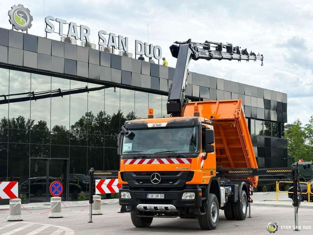Mercedes-Benz Actros 1841 AK 4x4 Hiab 288E-7 Crane Kipper - 起重车:图5 Mercedes-Benz Actros 1841 AK 4x4 Hiab 288E-7 Crane Kipper - 起重车:图5