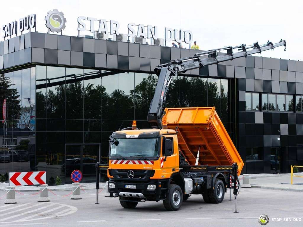 Mercedes-Benz Actros 1841 AK 4x4 Hiab 288E-7 Crane Kipper - 翻斗车:图1 Mercedes-Benz Actros 1841 AK 4x4 Hiab 288E-7 Crane Kipper - 翻斗车:图1