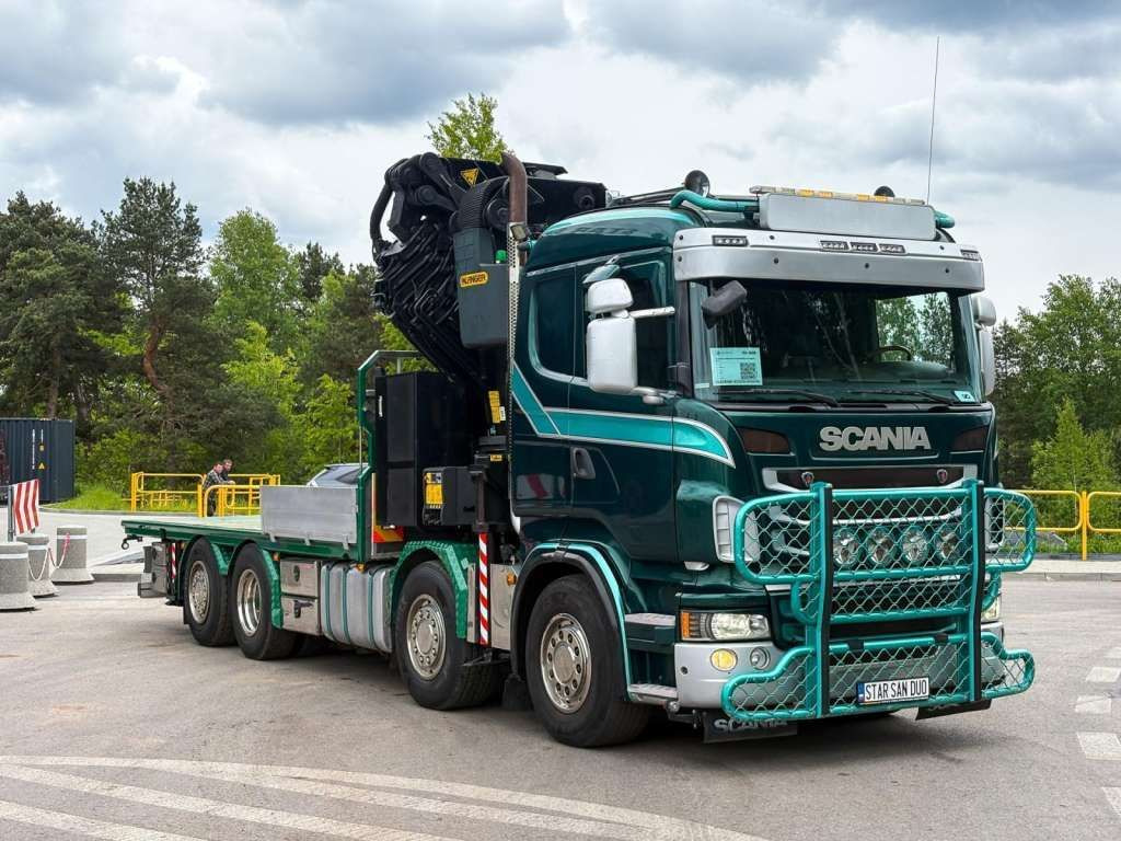 Scania R480 8x2 PALFINGER PK 92002 SH FLY JIB CRANE - 起重车:图2 Scania R480 8x2 PALFINGER PK 92002 SH FLY JIB CRANE - 起重车:图2