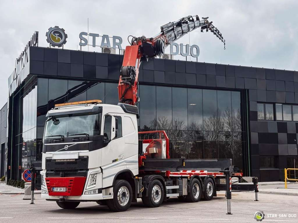 Volvo FH 550 8x2 HMF 8520 FLY JIB Winch Crane Euro 6 - 起重车:图1 Volvo FH 550 8x2 HMF 8520 FLY JIB Winch Crane Euro 6 - 起重车:图1