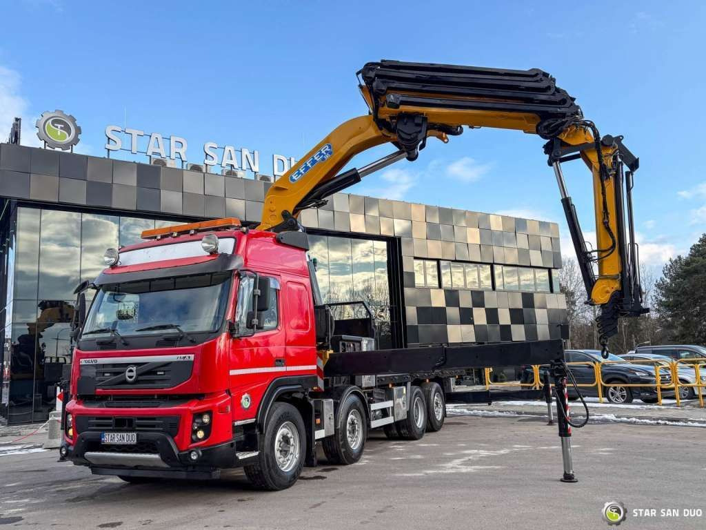 Volvo FMX 500 8x2 Effer 585 Fly Jib Winch Crane Kran Volvo FMX 500 8x2 Effer 585 Fly Jib Winch Crane Kran - 起重车, 栏板式/ 平板卡车:图3 Volvo FMX 500 8x2 Effer 585 Fly Jib Winch Crane Kran Volvo FMX 500 8x2 Effer 585 Fly Jib Winch Crane Kran - 起重车, 栏板式/ 平板卡车:图3