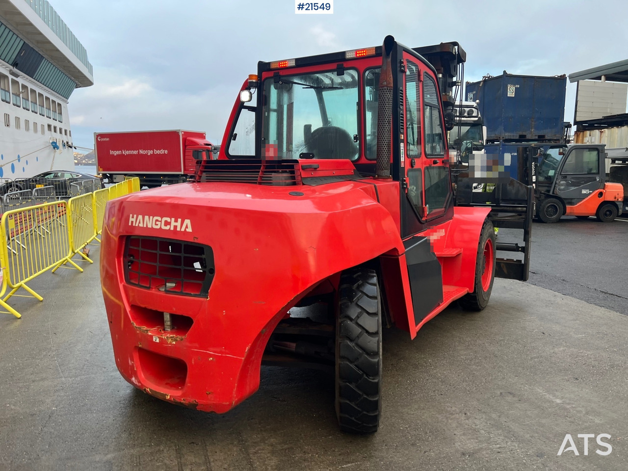 柴油叉车 Hangcha CPCD120 Gaffeltruck m/ hydrauliske gafler, sideforskyvning og lite timer:图17 柴油叉车 Hangcha CPCD120 Gaffeltruck m/ hydrauliske gafler, sideforskyvning og lite timer:图17