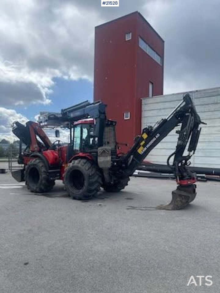 Huddig 1260C Traktorgraver m/ Palfinger kran, Lift, rototilt og skuffe - 反铲装载机:图1 Huddig 1260C Traktorgraver m/ Palfinger kran, Lift, rototilt og skuffe - 反铲装载机:图1