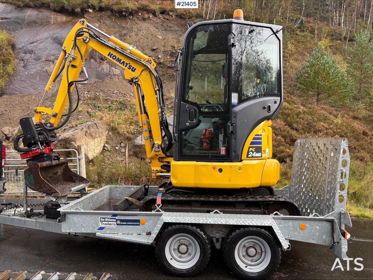 Komatsu PC24 MR-5 gravemaskin m/ pusseskuffe, rototilt, smalskuffe, graveskuffe og klype - 小型挖掘机:图1 Komatsu PC24 MR-5 gravemaskin m/ pusseskuffe, rototilt, smalskuffe, graveskuffe og klype - 小型挖掘机:图1