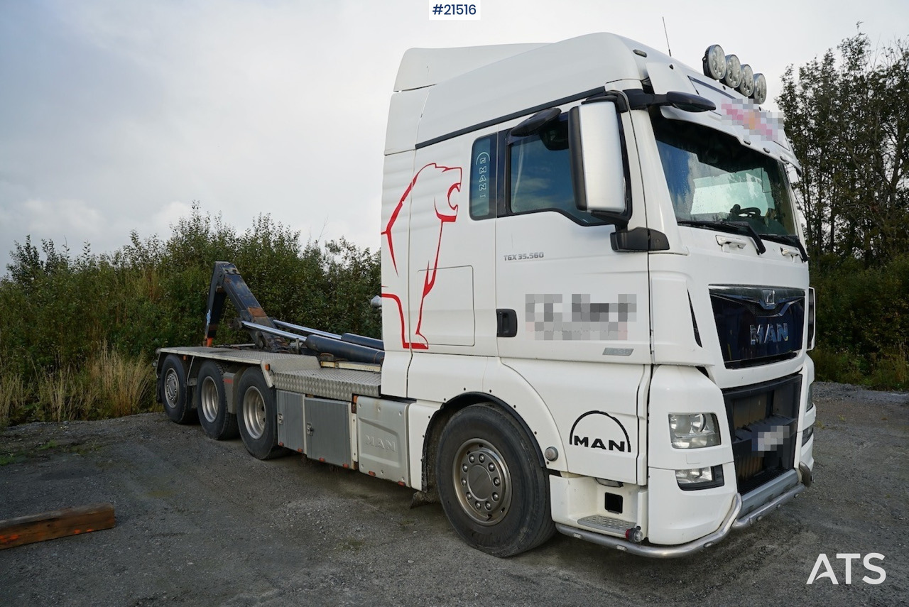 MAN Man TGX 35.560 8x4 tridem krokbil - 吊钩升降车:图1 MAN Man TGX 35.560 8x4 tridem krokbil - 吊钩升降车:图1
