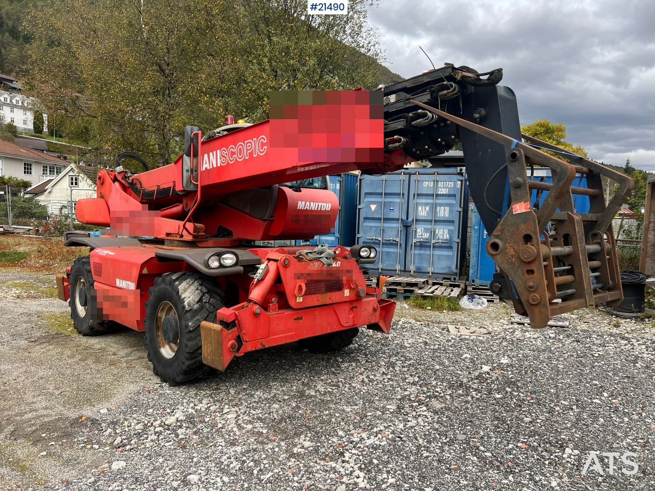 Manitou MRT2540 m/ radiostyring, mannskapskorg, 2 sett pallegafler, jibb med vinsj (1.5 tonn) - 伸缩臂叉装车:图5 Manitou MRT2540 m/ radiostyring, mannskapskorg, 2 sett pallegafler, jibb med vinsj (1.5 tonn) - 伸缩臂叉装车:图5