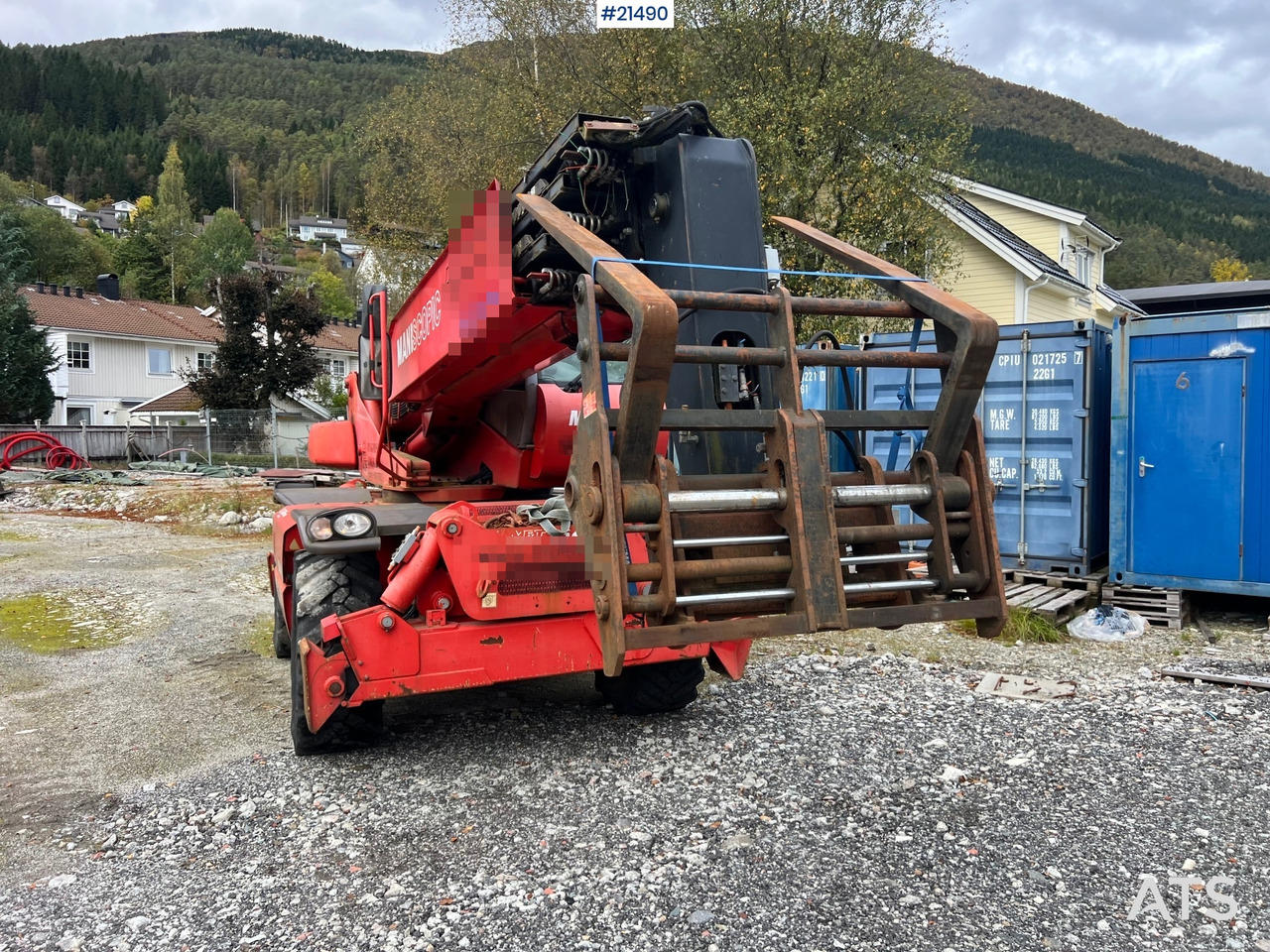 Manitou MRT2540 m/ radiostyring, mannskapskorg, 2 sett pallegafler, jibb med vinsj (1.5 tonn) - 伸缩臂叉装车:图4 Manitou MRT2540 m/ radiostyring, mannskapskorg, 2 sett pallegafler, jibb med vinsj (1.5 tonn) - 伸缩臂叉装车:图4