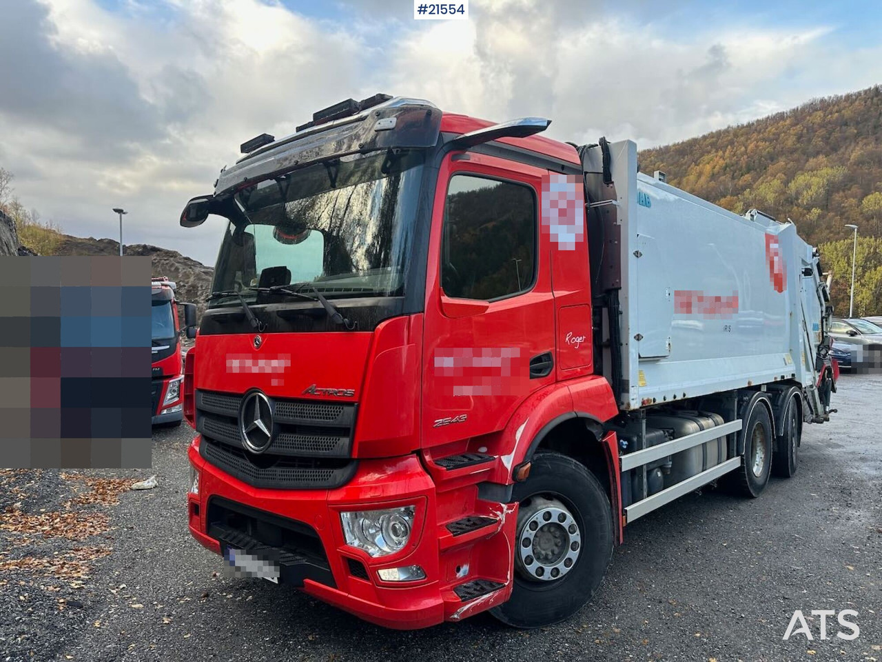 Mercedes Actros 2543 6x2 2 – kammers komprimatorbil m/ 2020 JOAB Anaconda twin påbygg - 垃圾车:图4 Mercedes Actros 2543 6x2 2 – kammers komprimatorbil m/ 2020 JOAB Anaconda twin påbygg - 垃圾车:图4