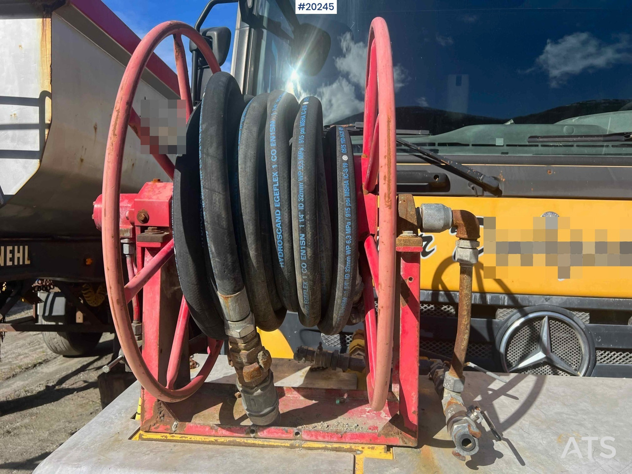 混凝土泵车 Mercedes Actros 2641 6x4 M/ 2008 AMV 7450 Betong sprøyterigg påbygg：图42