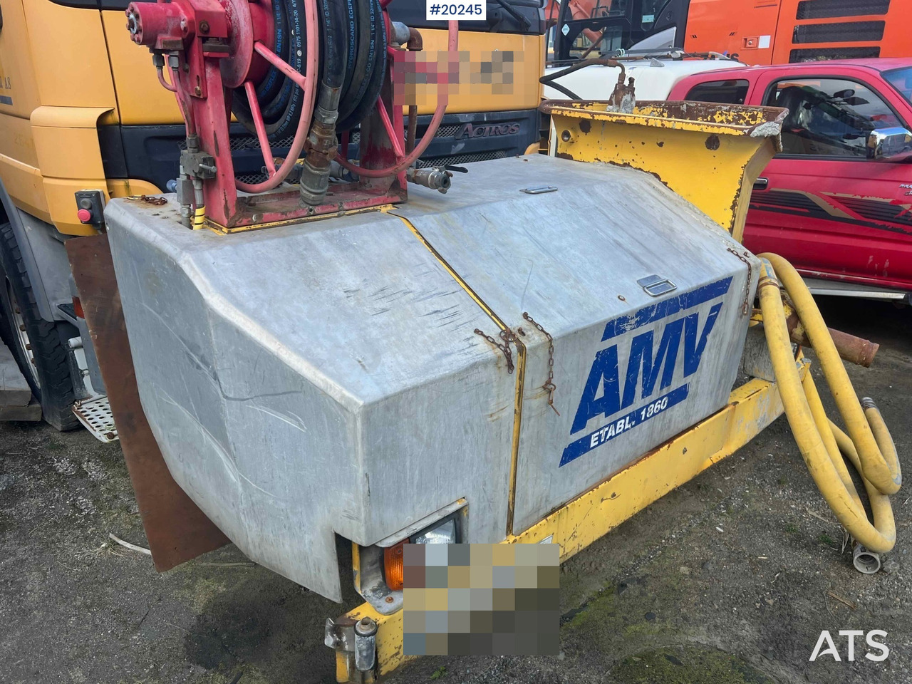 混凝土泵车 Mercedes Actros 2641 6x4 M/ 2008 AMV 7450 Betong sprøyterigg påbygg：图26