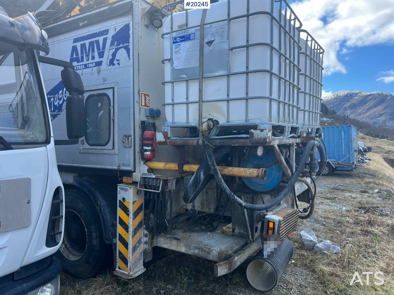 混凝土泵车 Mercedes Actros 2641 6x4 M/ 2008 AMV 7450 Betong sprøyterigg påbygg：图8