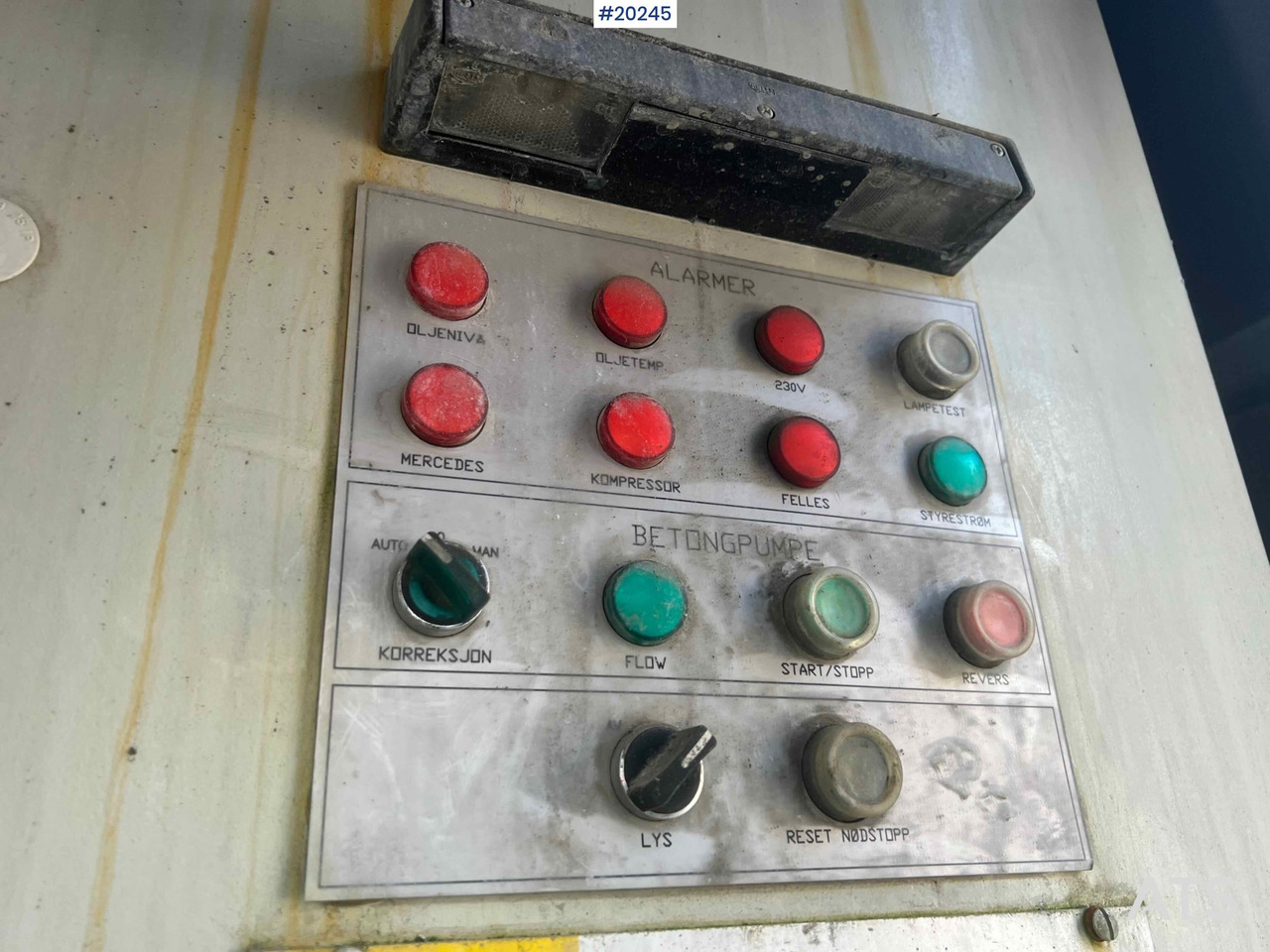 混凝土泵车 Mercedes Actros 2641 6x4 M/ 2008 AMV 7450 Betong sprøyterigg påbygg：图17