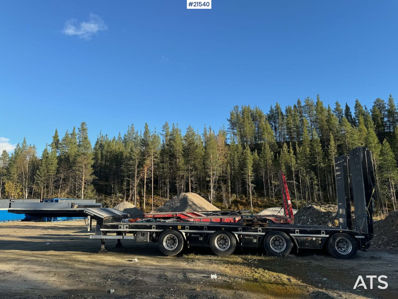 Rojo 2021 Rojo Maskinsemi m/ hydrauliske kjørebruer - 低装载半拖车:图5 Rojo 2021 Rojo Maskinsemi m/ hydrauliske kjørebruer - 低装载半拖车:图5