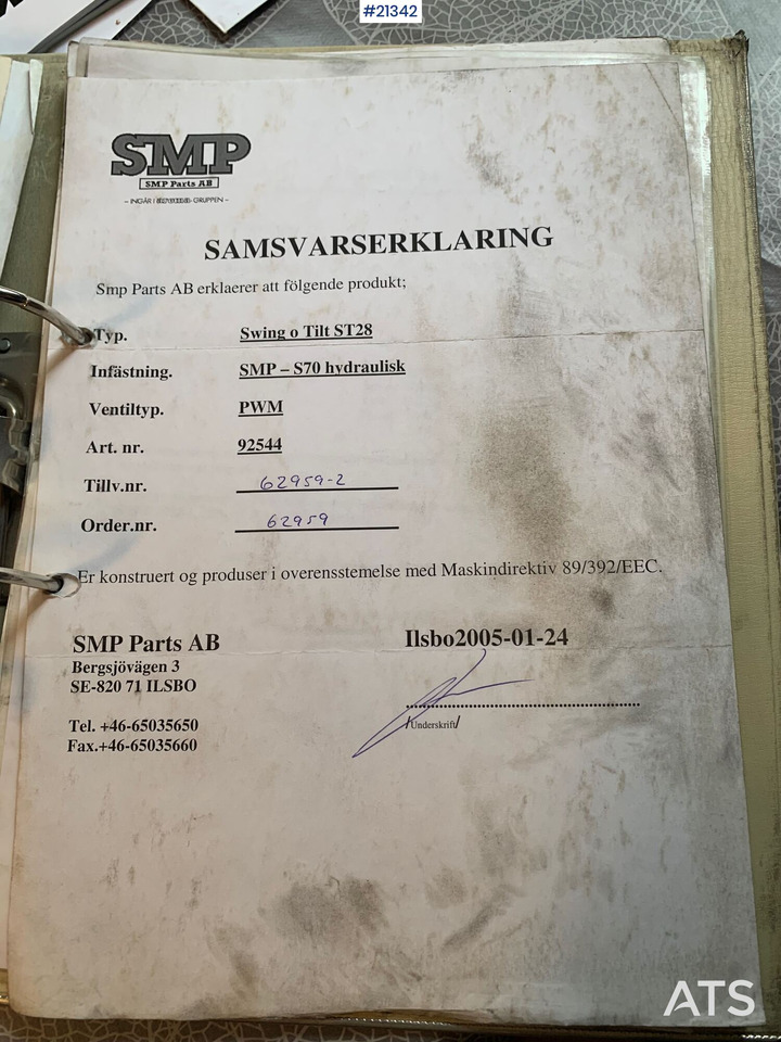 SMP S70 Rotortilt - 倾斜旋转器:图3 SMP S70 Rotortilt - 倾斜旋转器:图3