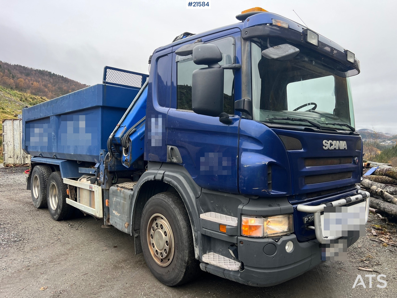 Scania P380 6x2 kranbil m/tipp, m/14t/ og m/Hiab kran - 起重车:图2 Scania P380 6x2 kranbil m/tipp, m/14t/ og m/Hiab kran - 起重车:图2