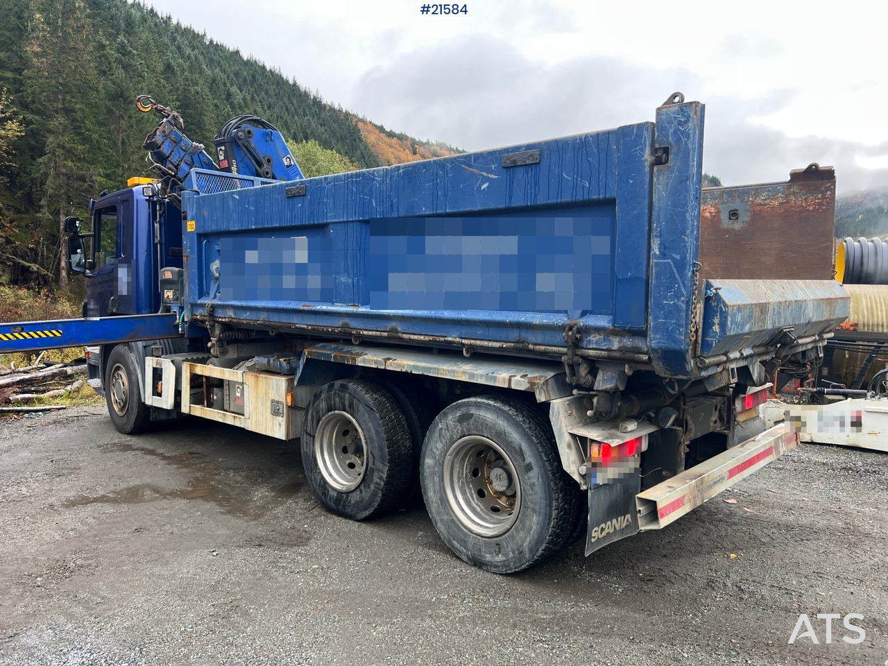 Scania P380 6x2 kranbil m/tipp, m/14t/ og m/Hiab kran - 起重车:图5 Scania P380 6x2 kranbil m/tipp, m/14t/ og m/Hiab kran - 起重车:图5