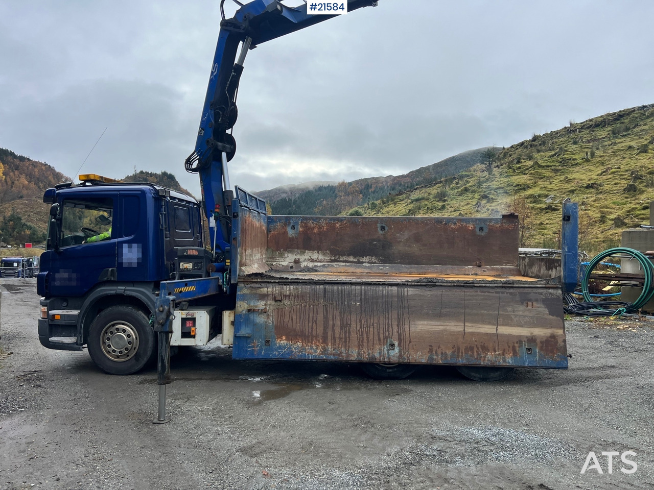 Scania P380 6x2 kranbil m/tipp, m/14t/ og m/Hiab kran - 起重车:图1 Scania P380 6x2 kranbil m/tipp, m/14t/ og m/Hiab kran - 起重车:图1