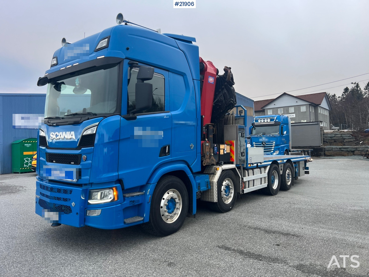 Scania R580 8x2 kranbil m/ 95t/m hmf kran, jibb , vinsj og konar planslep - 起重车:图2 Scania R580 8x2 kranbil m/ 95t/m hmf kran, jibb , vinsj og konar planslep - 起重车:图2