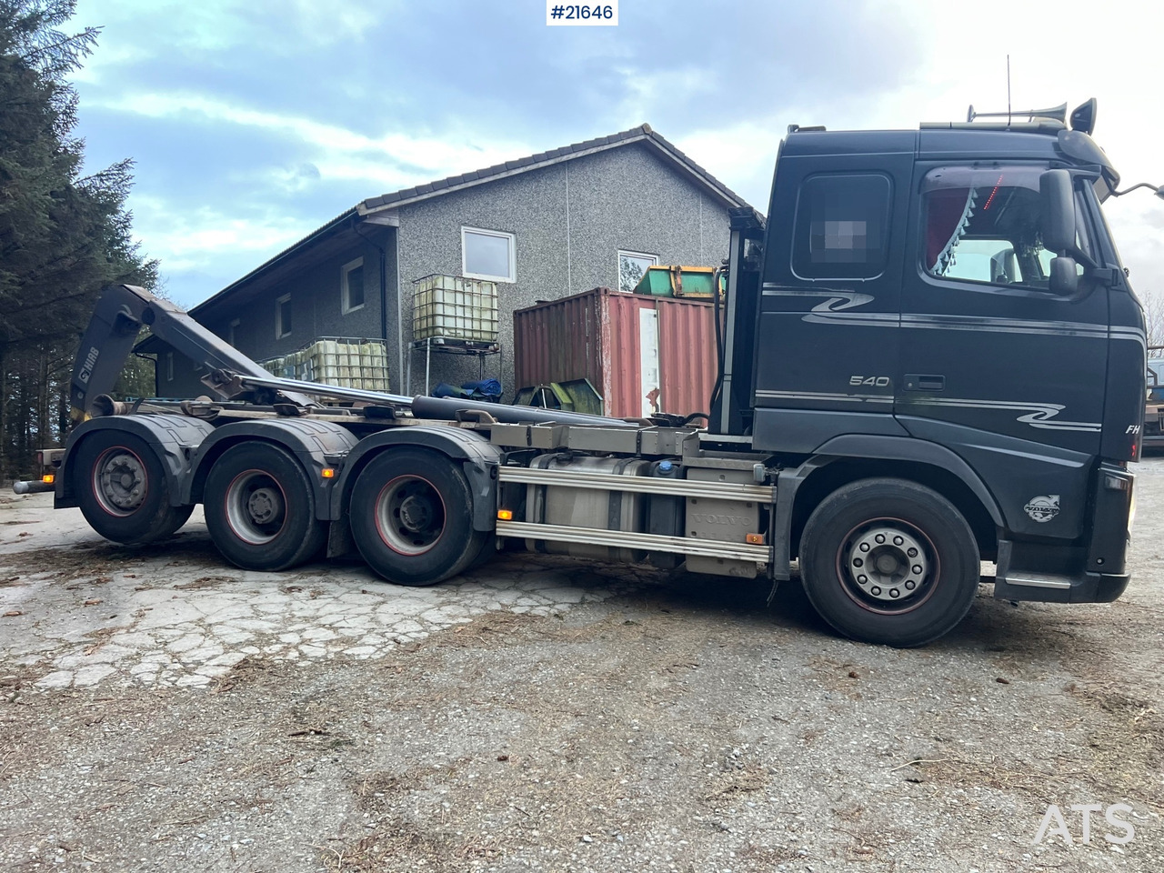 Volvo FH13 8x4 tridem krokbil m/ 20t Hiab krok og opplegg for kran - 起重车:图4 Volvo FH13 8x4 tridem krokbil m/ 20t Hiab krok og opplegg for kran - 起重车:图4