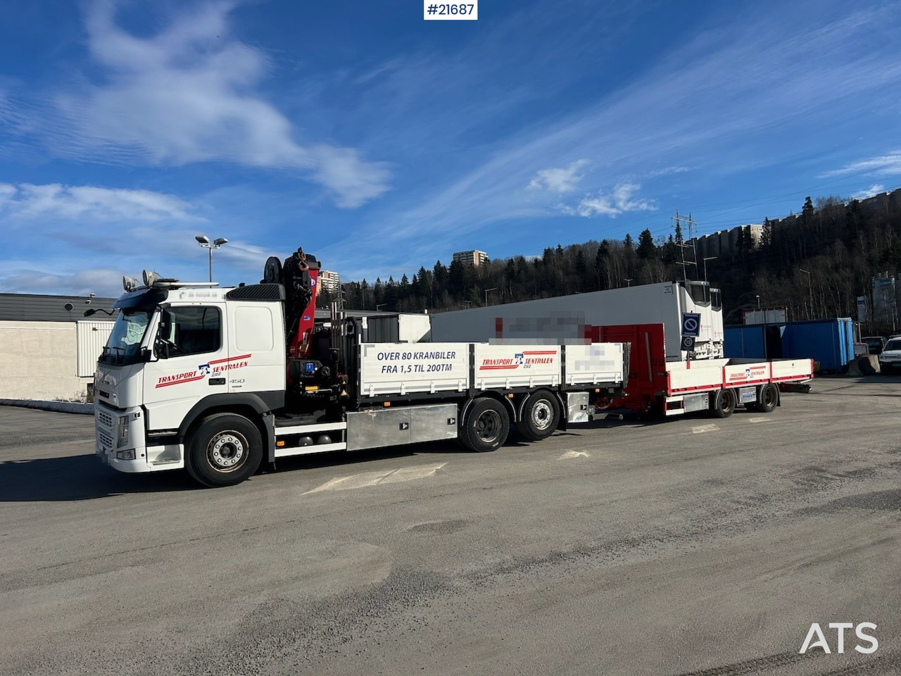 Volvo Volvo FM450 Kranbil m/ 21 t/m HMF kran og Løftelem. 194 000 km! - 起重车:图2 Volvo Volvo FM450 Kranbil m/ 21 t/m HMF kran og Løftelem. 194 000 km! - 起重车:图2