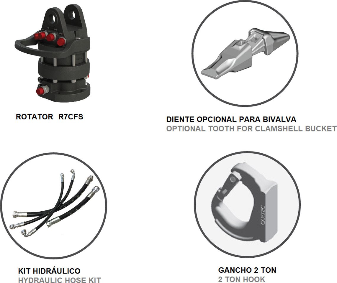 Clamshell bucket for digging BV-M 400 - 蛤壳式铲斗 适用于 装载起重机:图4 Clamshell bucket for digging BV-M 400 - 蛤壳式铲斗 适用于 装载起重机:图4
