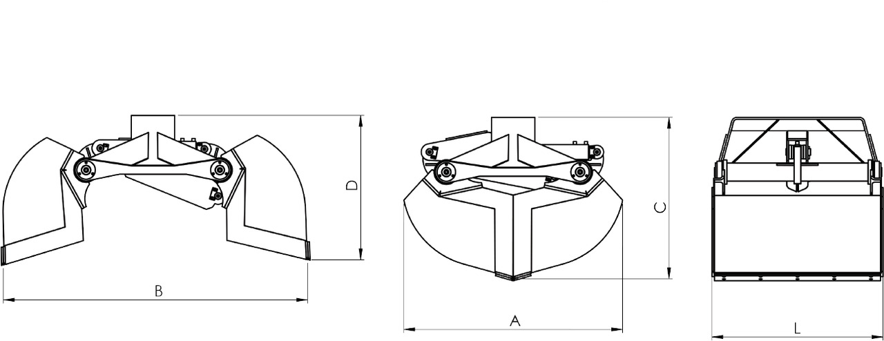 Clamshell bucket for digging BV-M 500 - 蛤壳式铲斗 适用于 装载起重机:图4 Clamshell bucket for digging BV-M 500 - 蛤壳式铲斗 适用于 装载起重机:图4