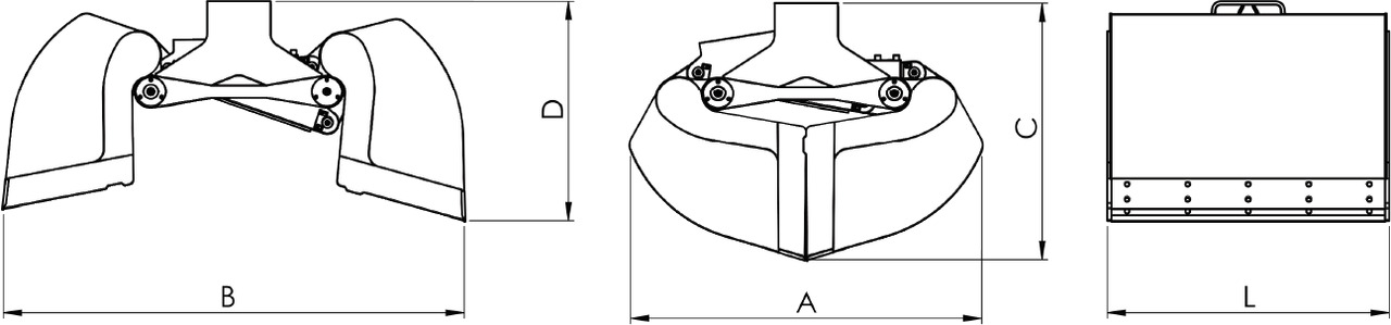 Clamshell bucket with high capacity BV-S 650 - 蛤壳式铲斗 适用于 装载起重机:图3 Clamshell bucket with high capacity BV-S 650 - 蛤壳式铲斗 适用于 装载起重机:图3