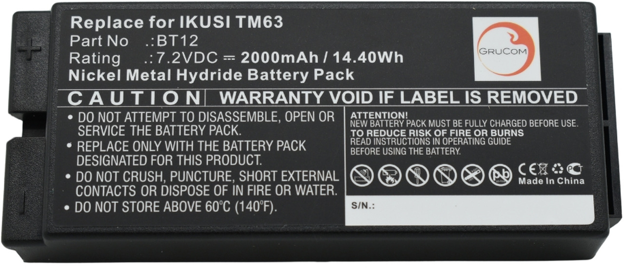 Compatible battery Ikusi BT12 - 电池 适用于 装载起重机:图4 Compatible battery Ikusi BT12 - 电池 适用于 装载起重机:图4