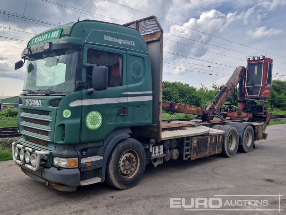 2007 Scania R560 6X4 - 栏板式/ 平板卡车, 起重车:图1 2007 Scania R560 6X4 - 栏板式/ 平板卡车, 起重车:图1