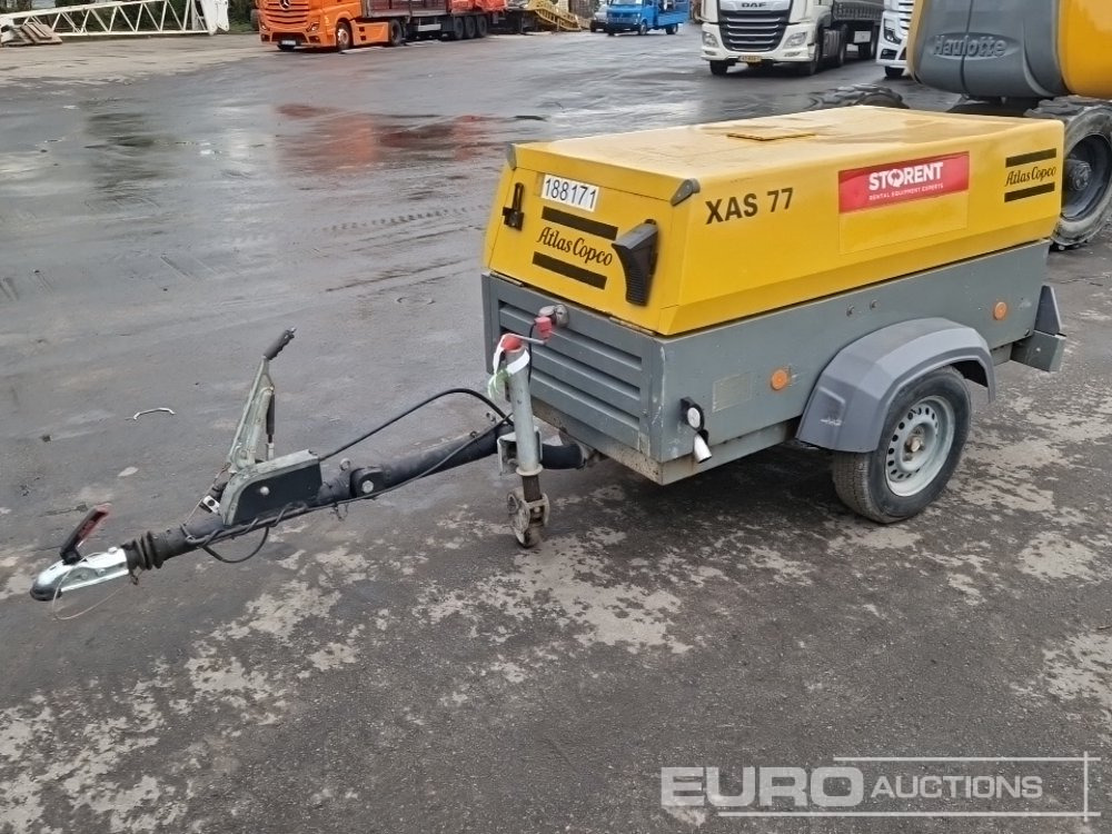2011 Atlas Copco XAS77 150CFM - 空气压缩机:图1 2011 Atlas Copco XAS77 150CFM - 空气压缩机:图1