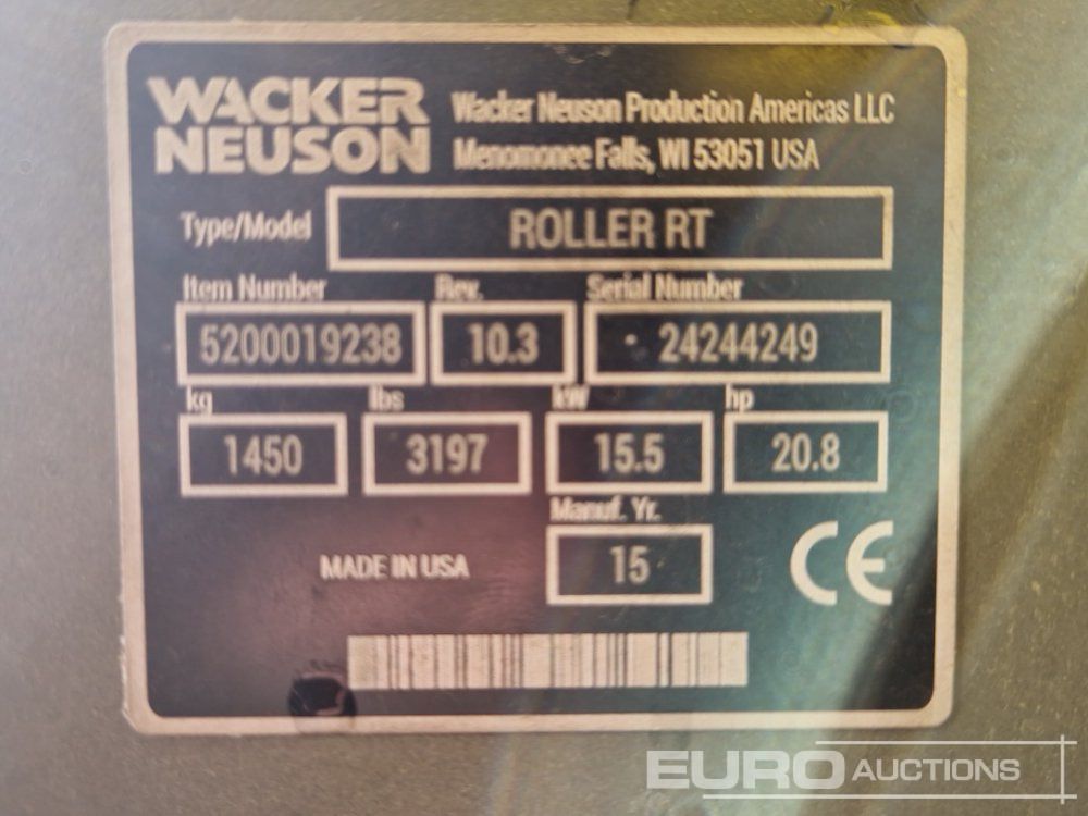沥青机 2015 Wacker Neuson RTSC2:图15 沥青机 2015 Wacker Neuson RTSC2:图15